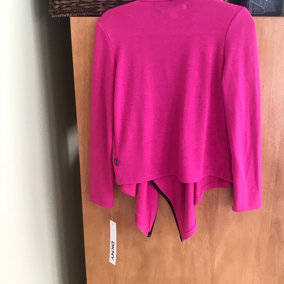 DKNY NWT Girls Small Hot pink sweater - Picture 7 of 9